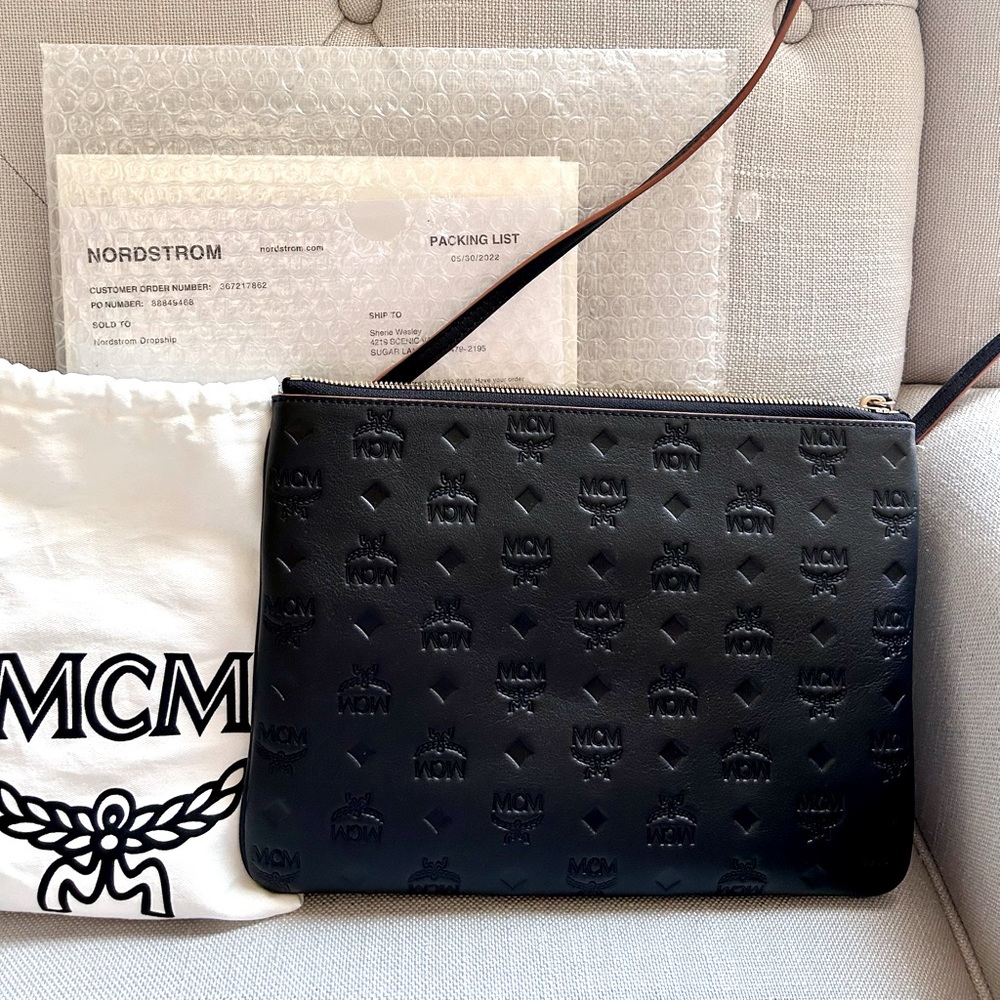 MCM
Klara Monogram Leather
Crossbody Pouch